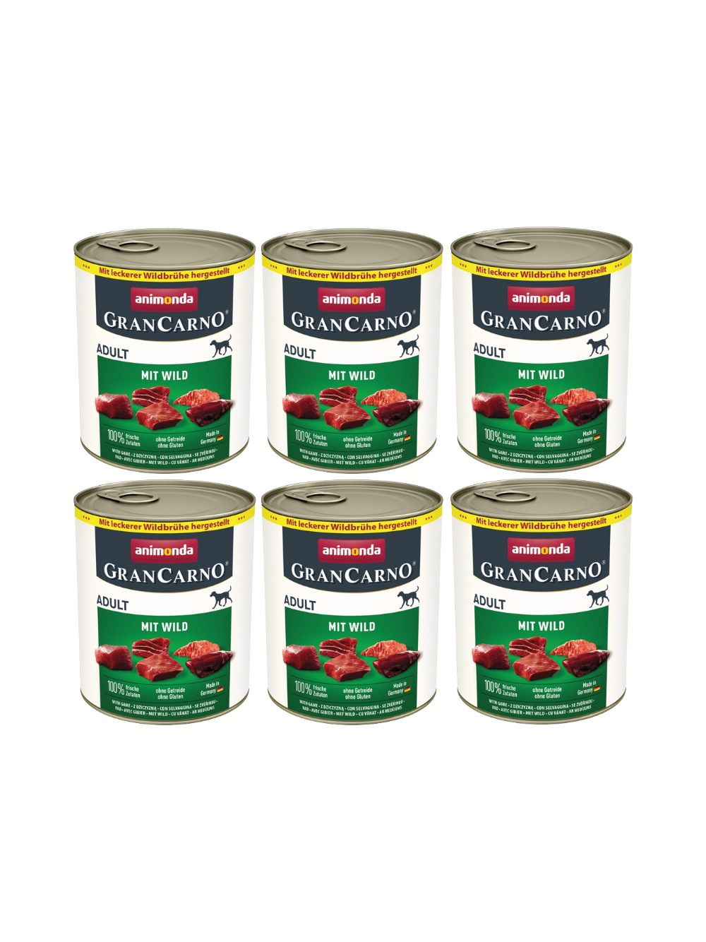 ANIMONDA GranCarno Adult Dog smak: Dziczyzna 6x800g