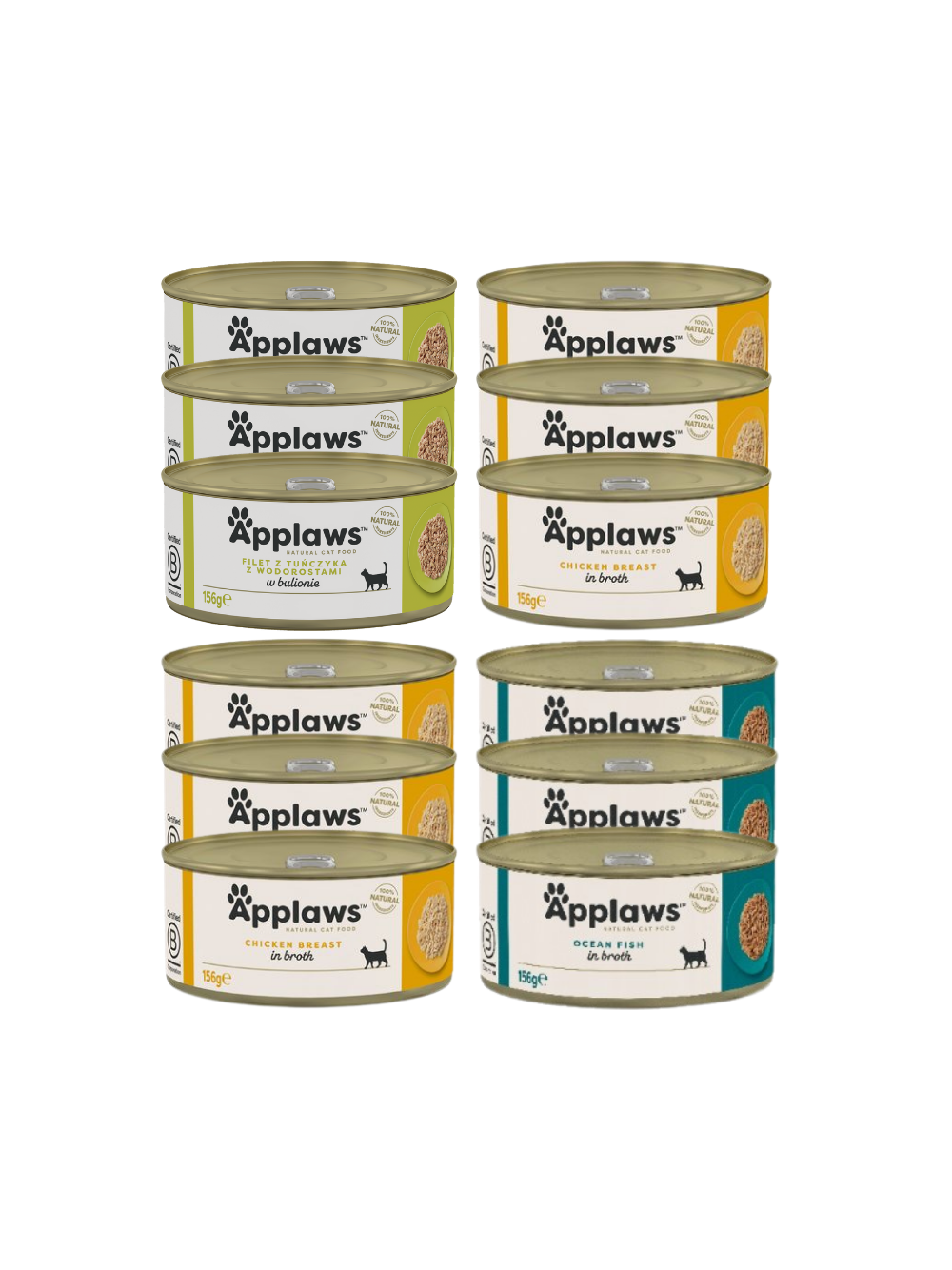 Applaws Cat Mix Smaków 4x156g PUSZKA