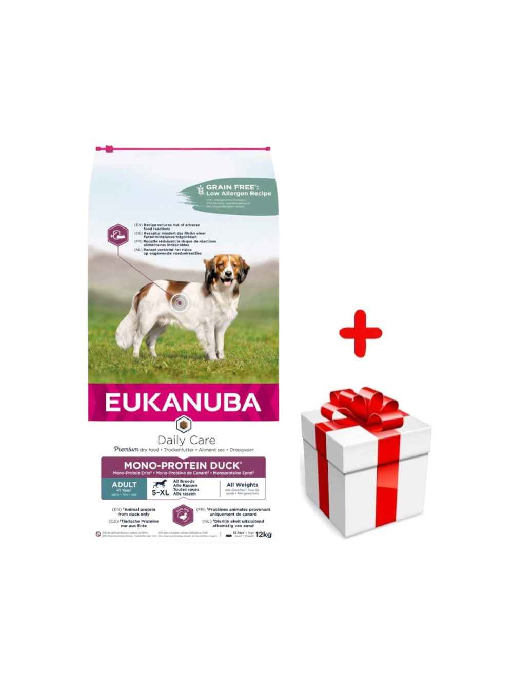 EUKANUBA-Adult Daily Care Mono-Protein duck-12kg + niespodzianka dla psa GRATIS!