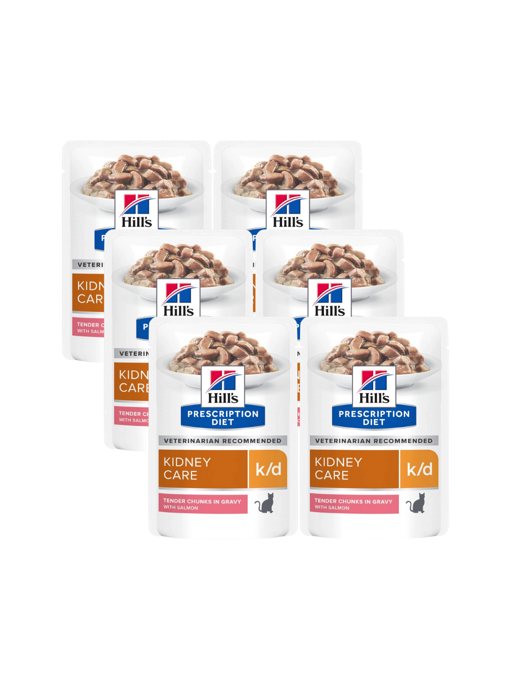 HILL'S PD Prescription Diet Feline k/d łosoś 6x85g - saszetka