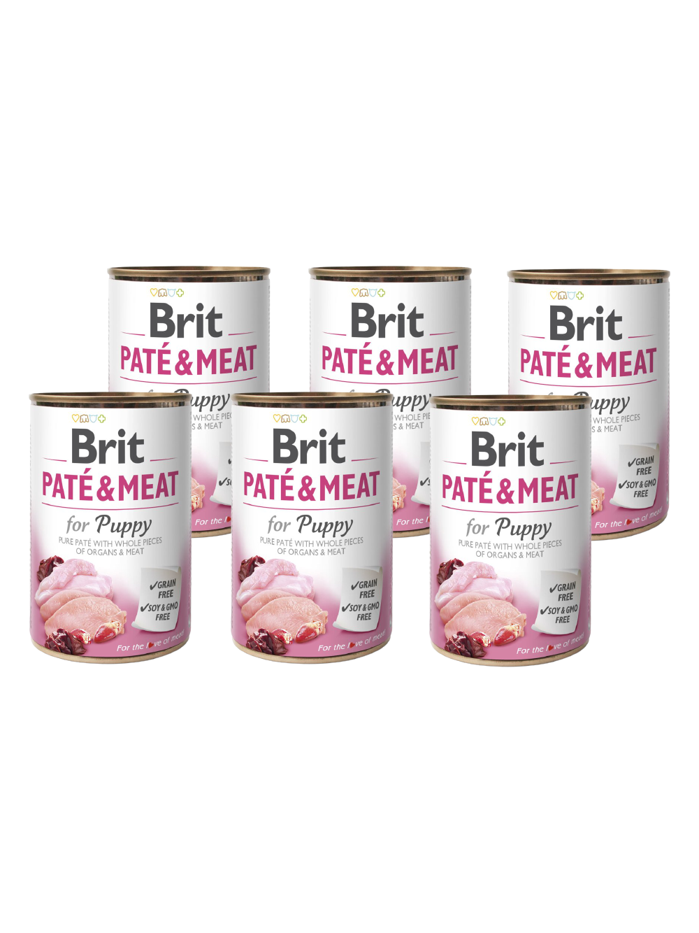 BRIT PATE & MEAT PUPPY 6x400g