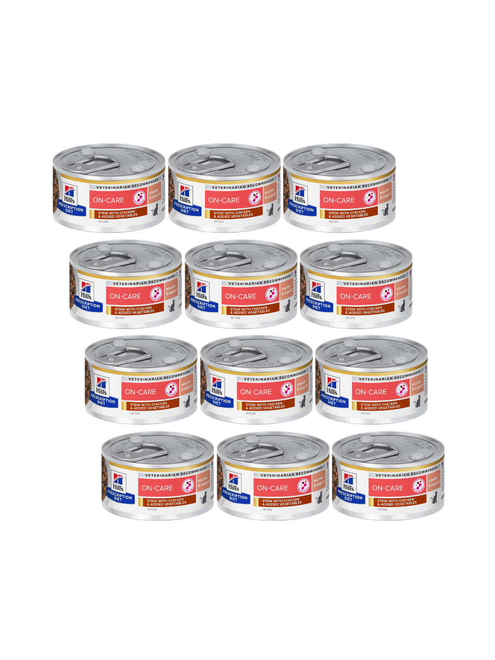 HILL'S PD Prescription Diet Feline On-Care Chicken&Vegatables Stews 12x82g