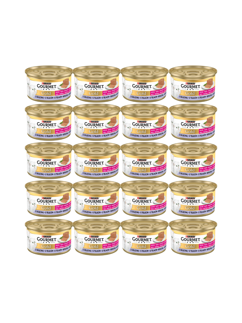 Purina Gourmet Gold Kitten mus z cielęciną 72x85g
