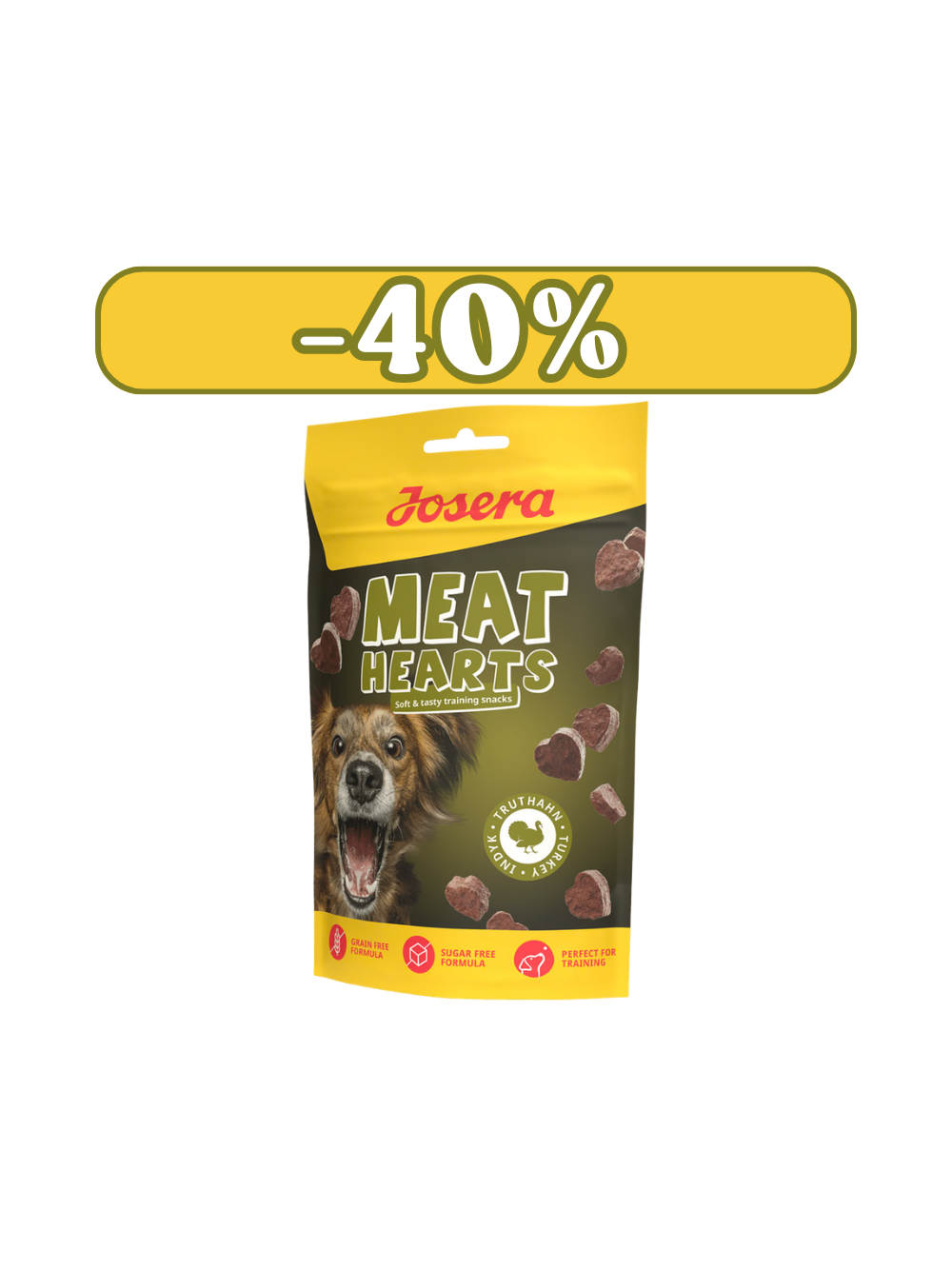 Josera Meat Hearts Turkey 8x70g