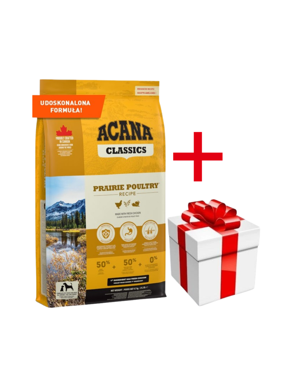 ACANA Classics Prairie Poultry 9,7kg+ niespodzianka dla psa GRATIS!