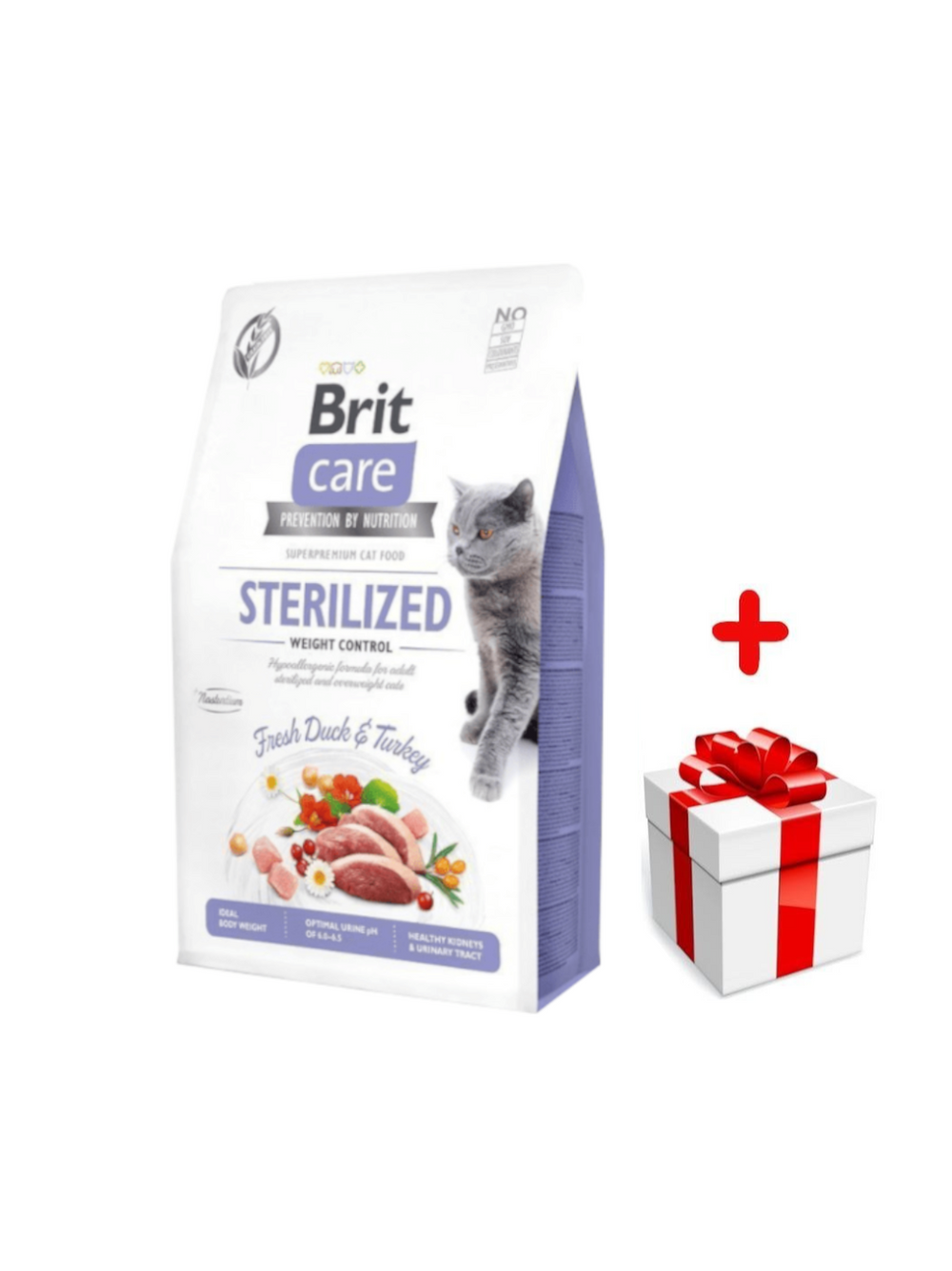 BRIT Care Cat  Grain-Free Sterilised Weight Control 7kg + niespodzianka dla kota GRATIS!