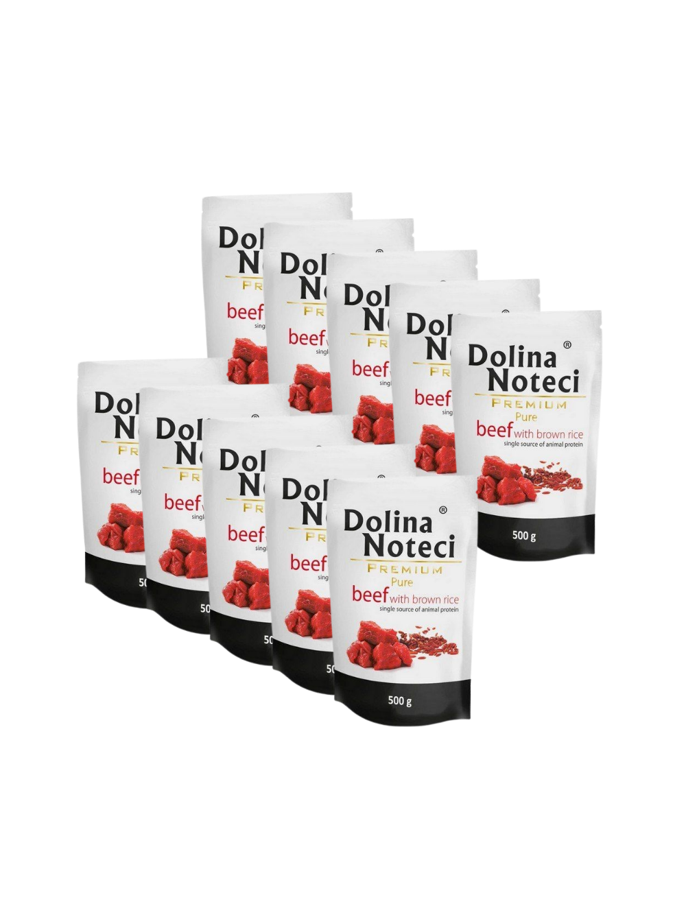 Dolina Noteci Premium Pure Wołowina z ryżem brązowym 10x500g