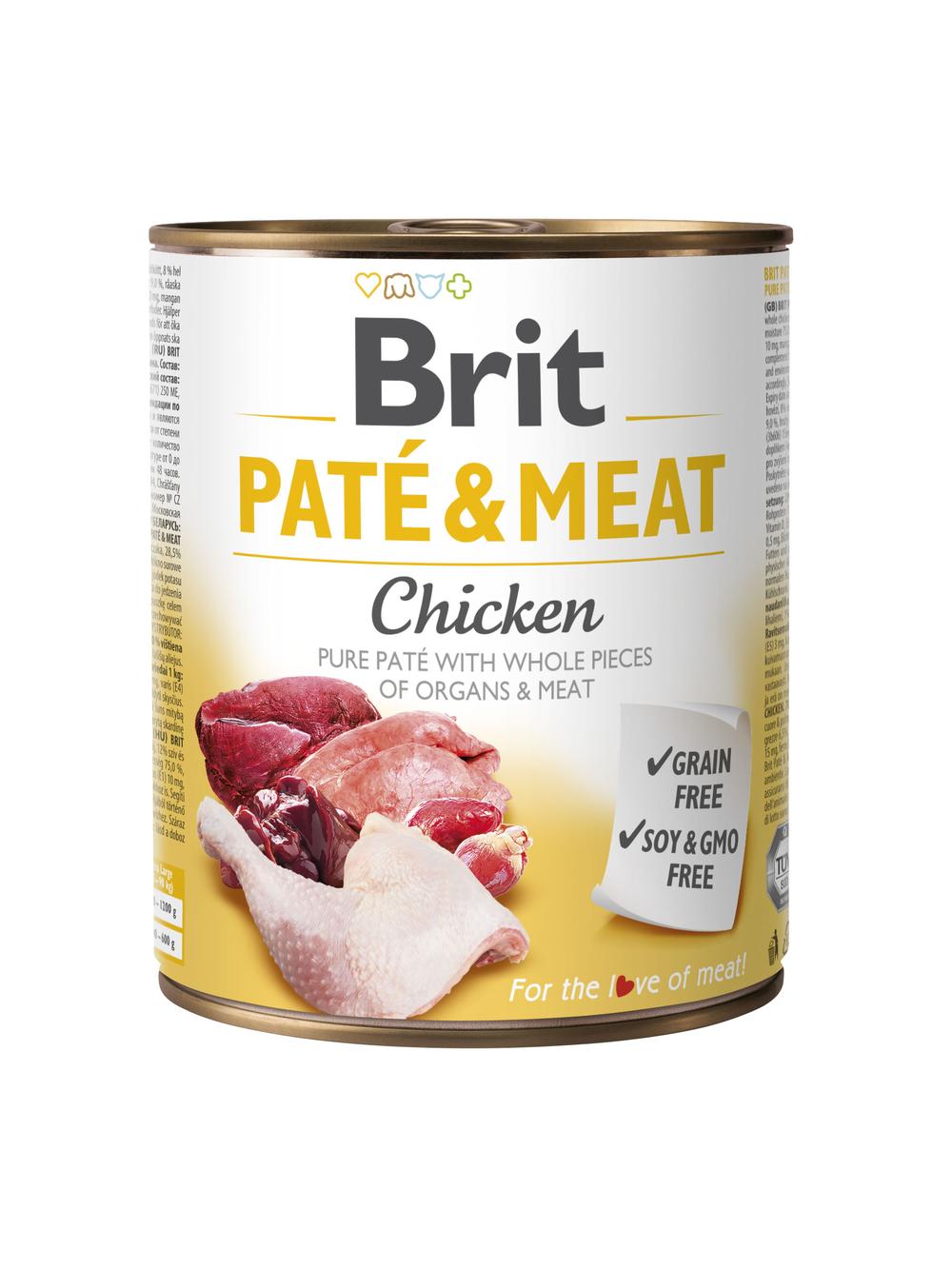 BRIT PATE & MEAT CHICKEN 12x800g