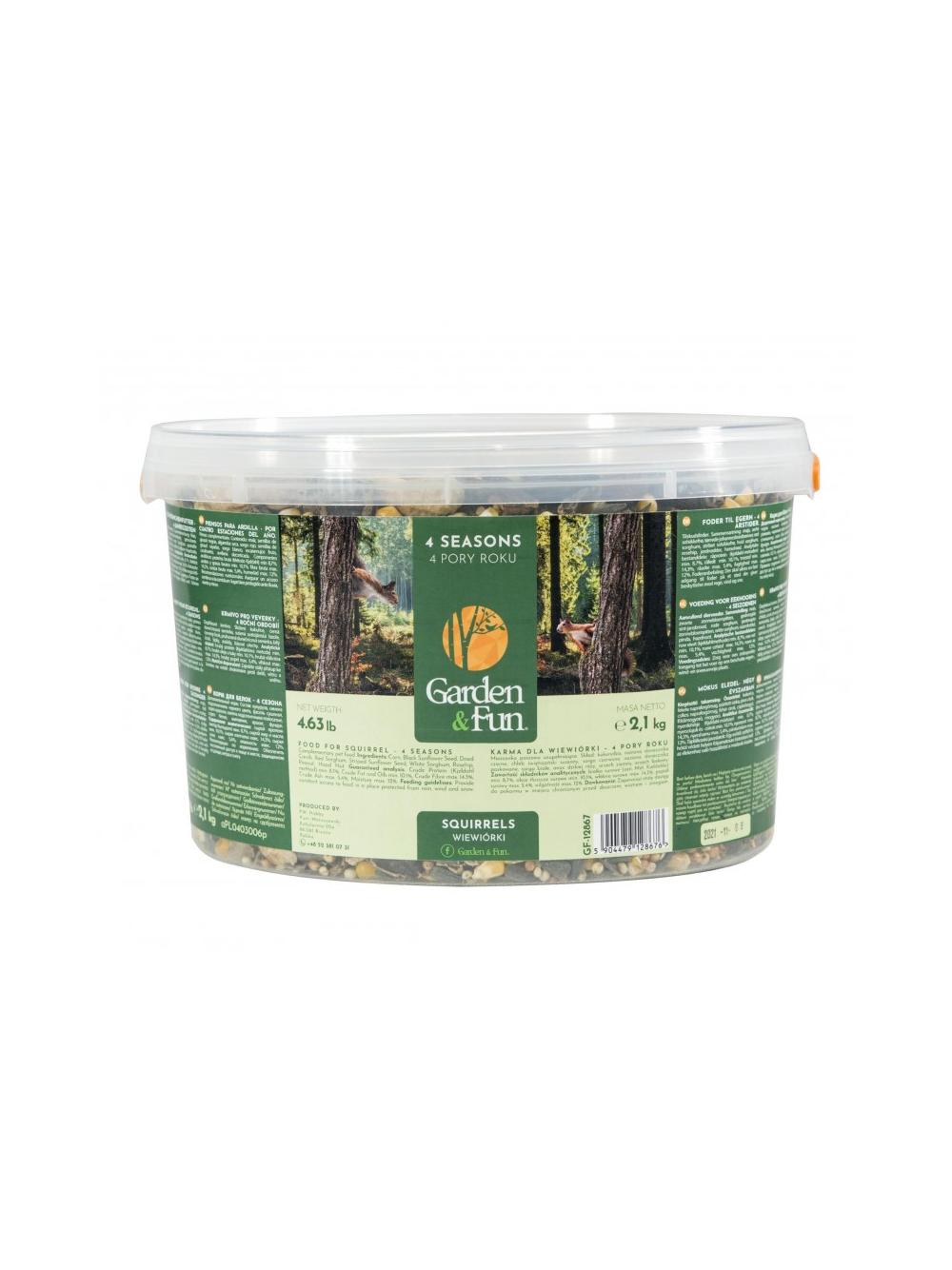 GARDEN FUN Karma dla wiewiórek - 4 pory roku 2,1 kg