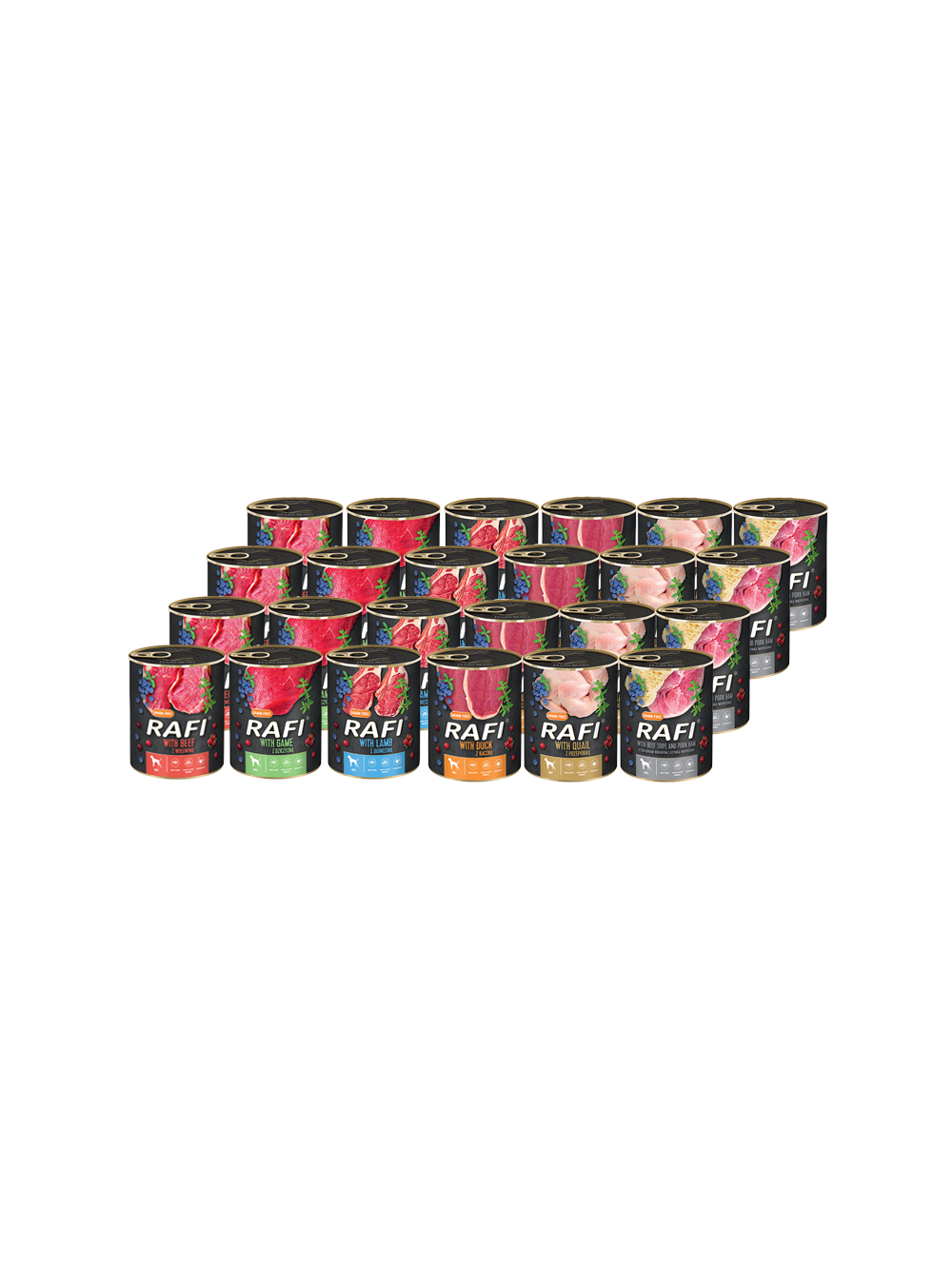 DOLINA NOTECI Rafi dla psa mix smaków 30x800g