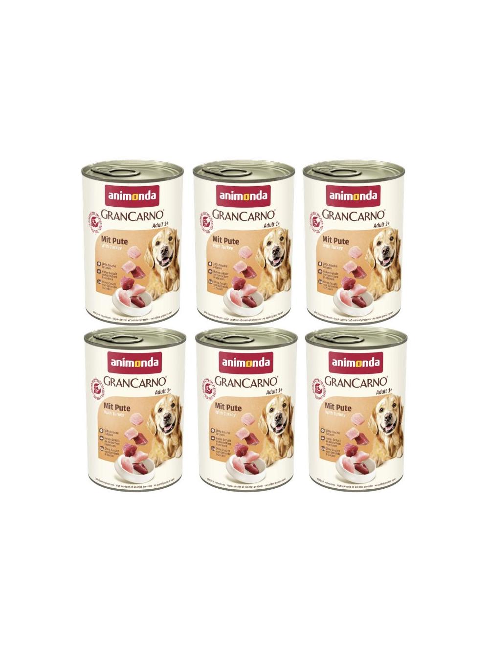 ANIMONDA GranCarno Adult Dog smak:Indyk 6x400g