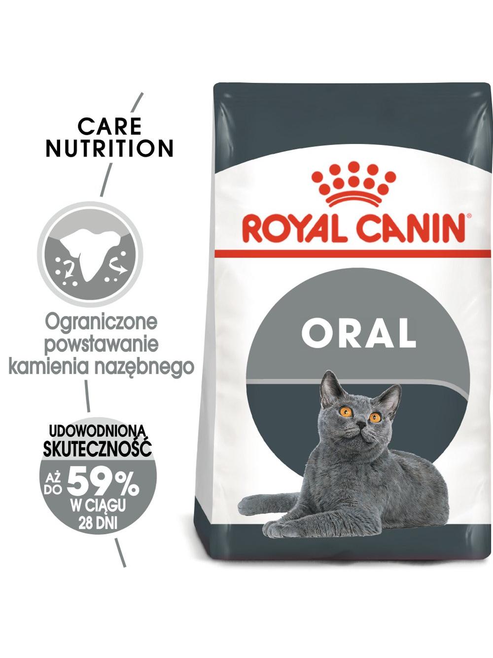 ROYAL CANIN  Dental Care 8kg karma sucha dla kotów dorosłych, redukująca odkładanie kamienia nazębnego / Opakowanie uszkodzone (8744) !!!