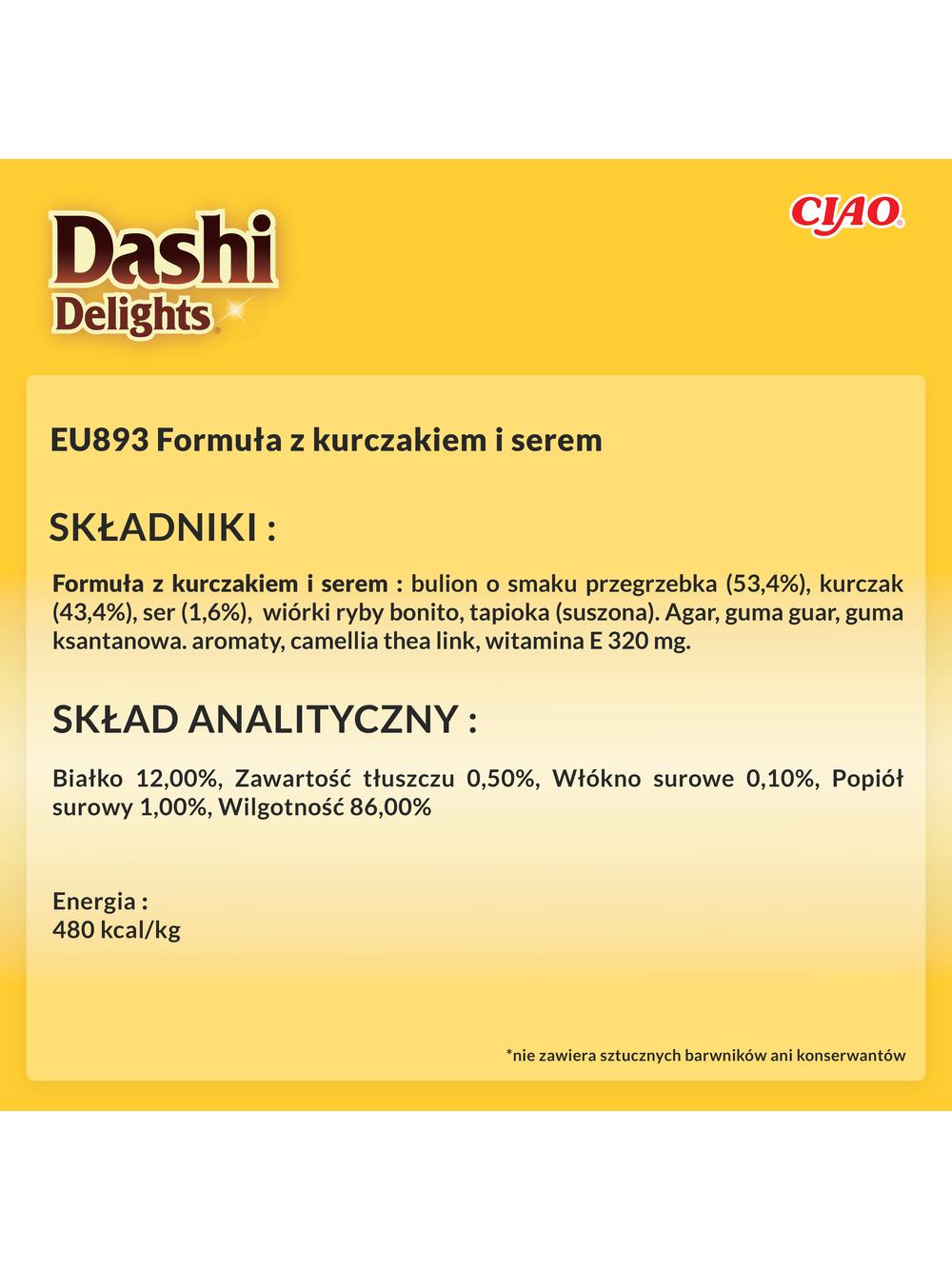 INABA Dashi Delights Delicate Flakes Chicken with Cheese Recipe 12x40g