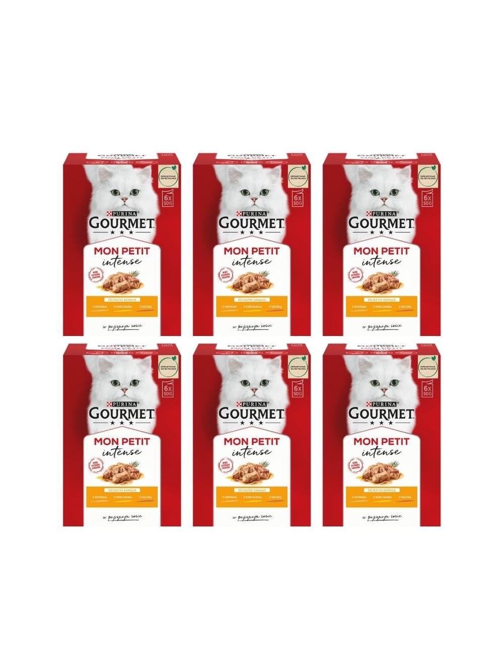 GOURMET mon Petit Pokarm dla kotów - MIX Drobiowy 36x50g