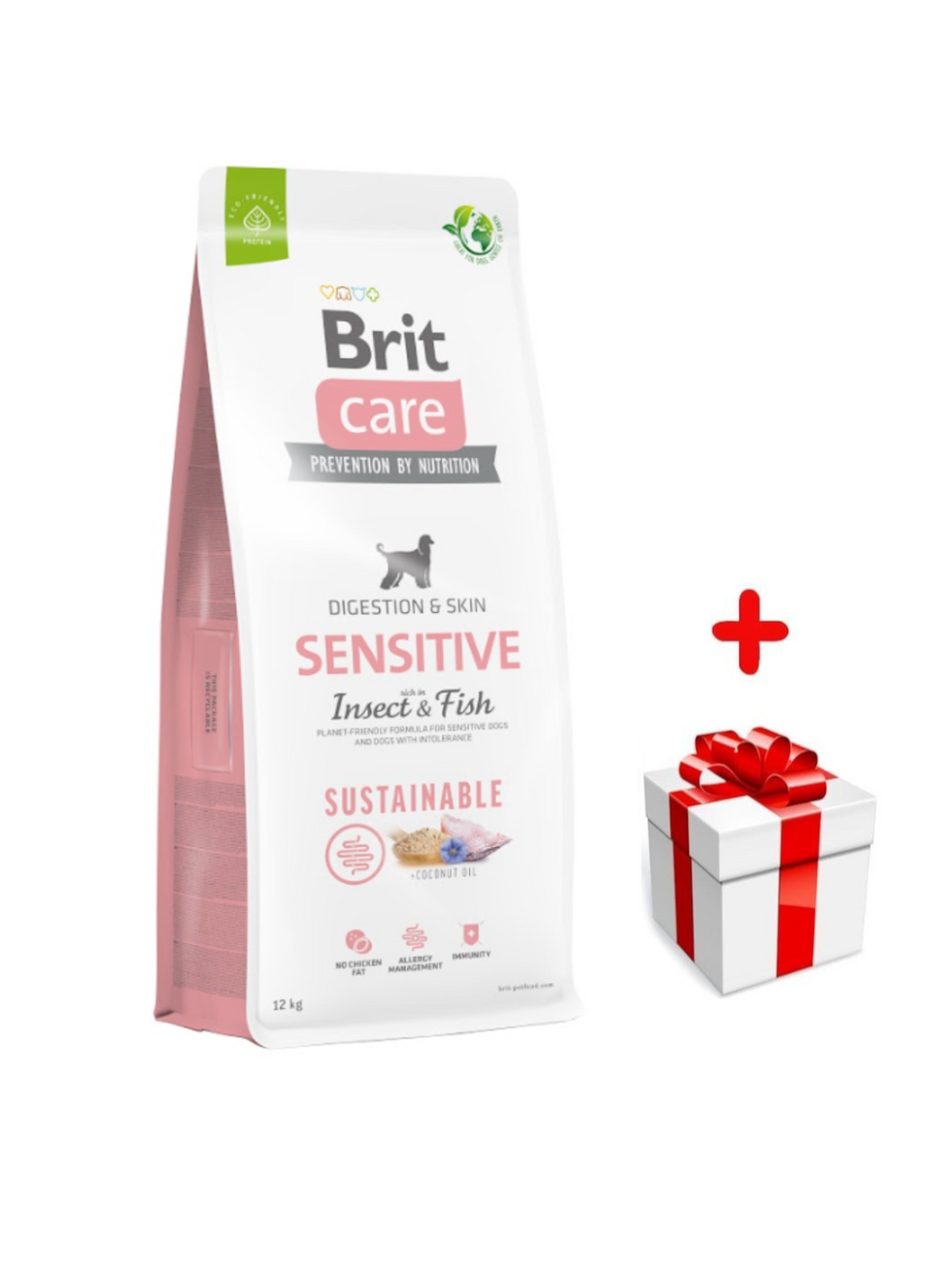 BRIT CARE Sustainable Sensitive Insect & Fish 12kg + niespodzianka dla psa GRATIS!