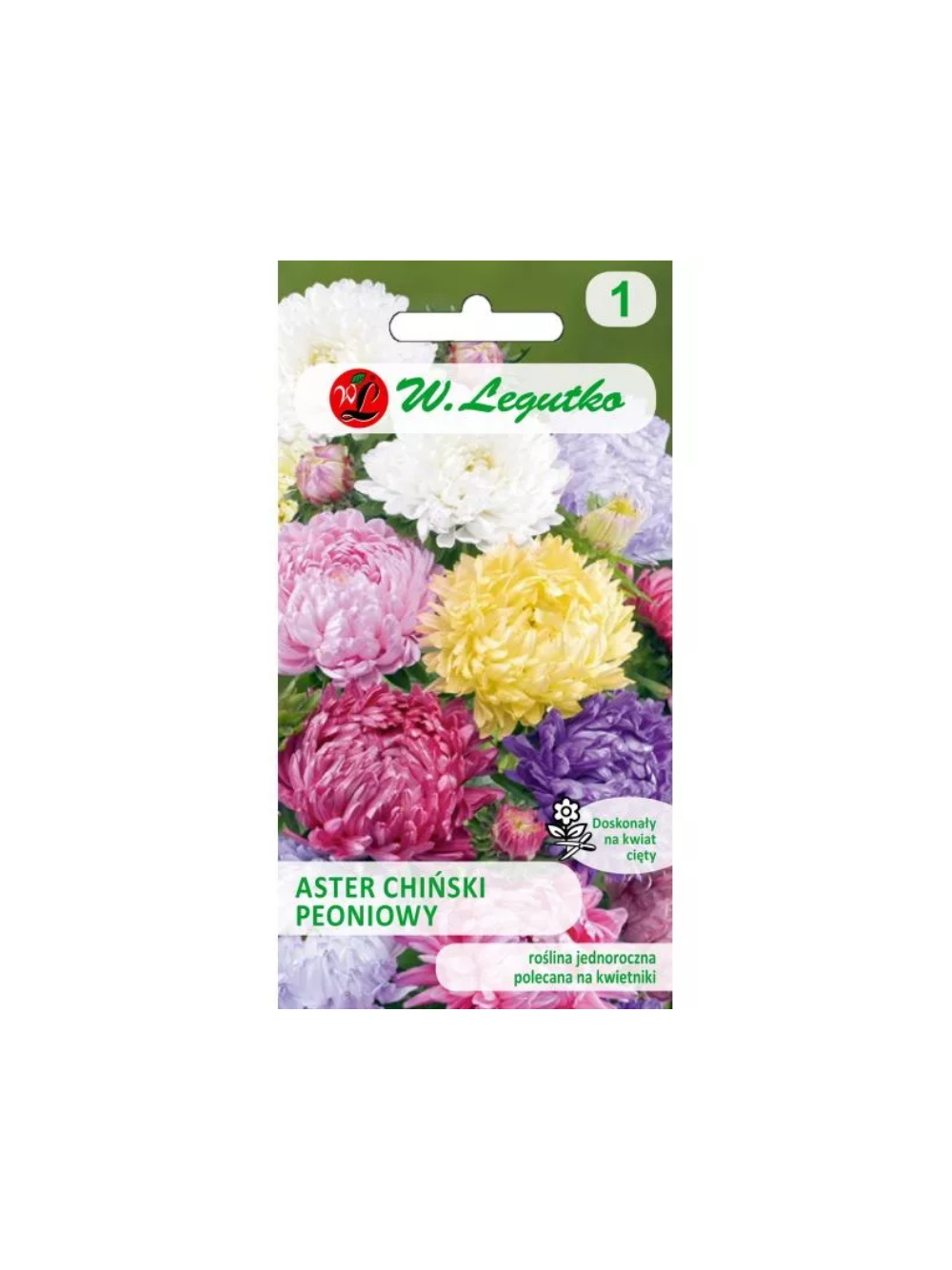 Aster chiński peoniowy mieszanka