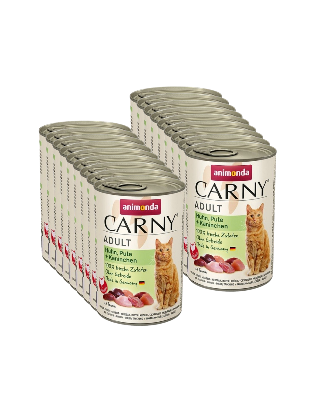 ANIMONDA Cat Carny Adult smak: kurczak, indyk, królik 18x400g