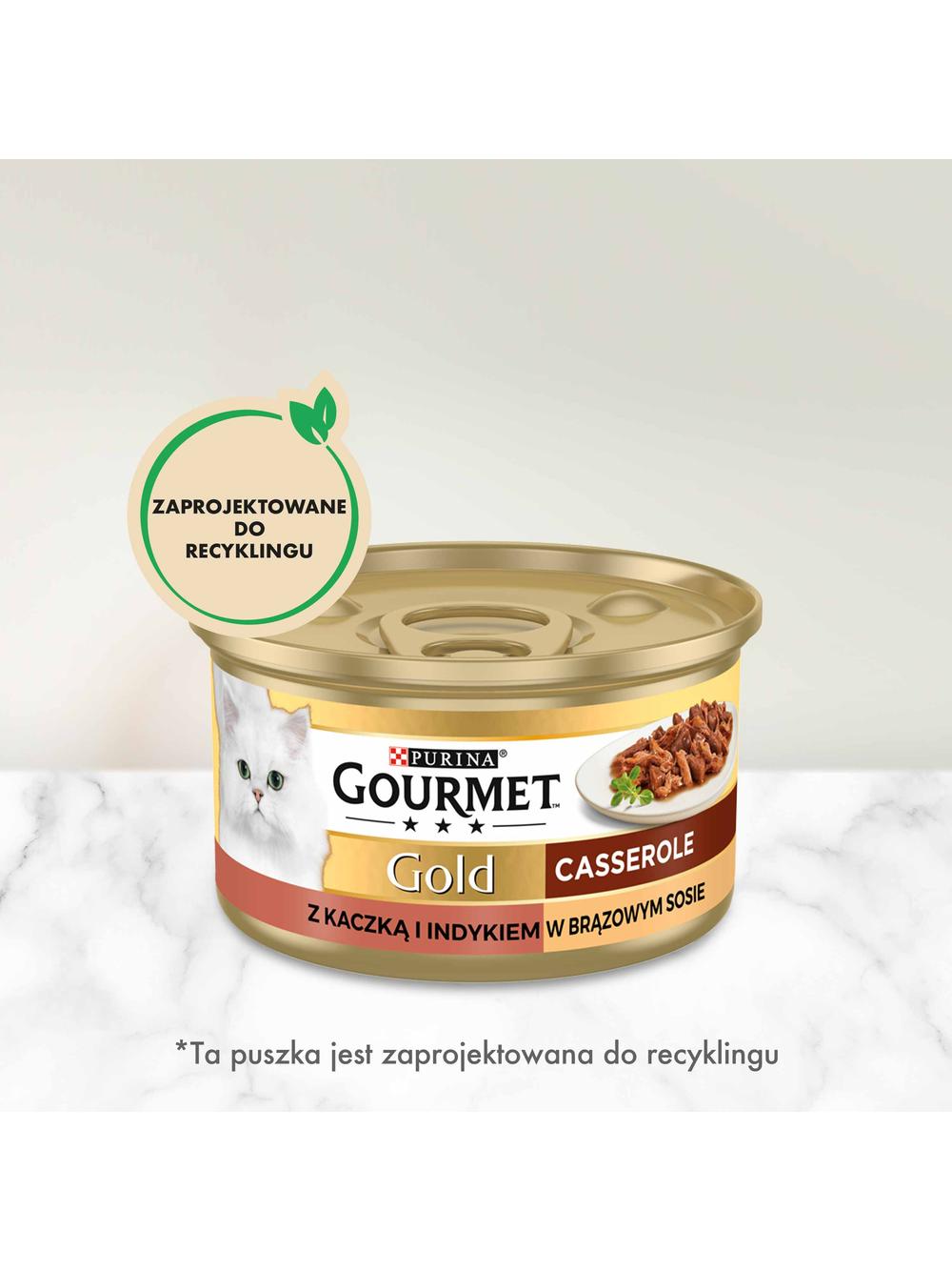 Purina Gourmet Gold kaczka/indyk w sosie 72x85g