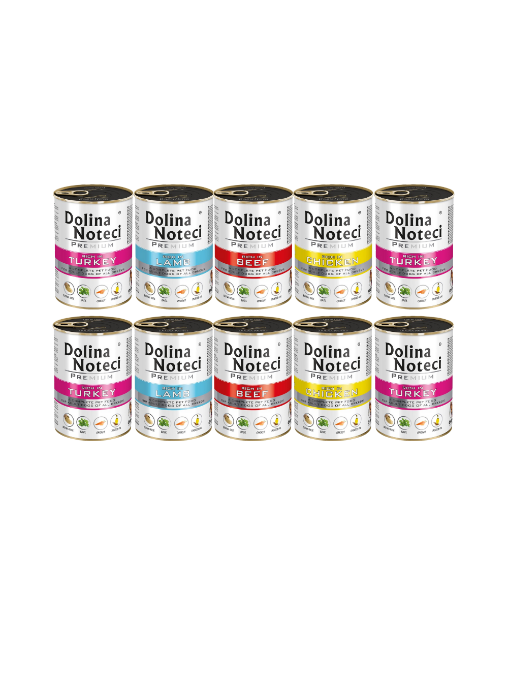 Dolina Noteci PREMIUM MIX Smaków bez dziczyzny 10 x 400g
