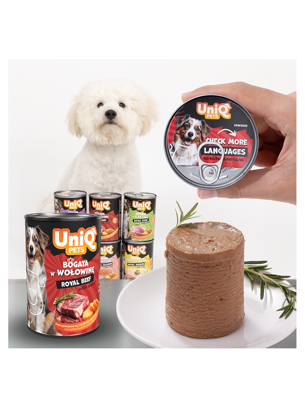 UNIQ PETS MOKRA KARMA DLA PSA ROYAL BEEF 375g puszka wołowina