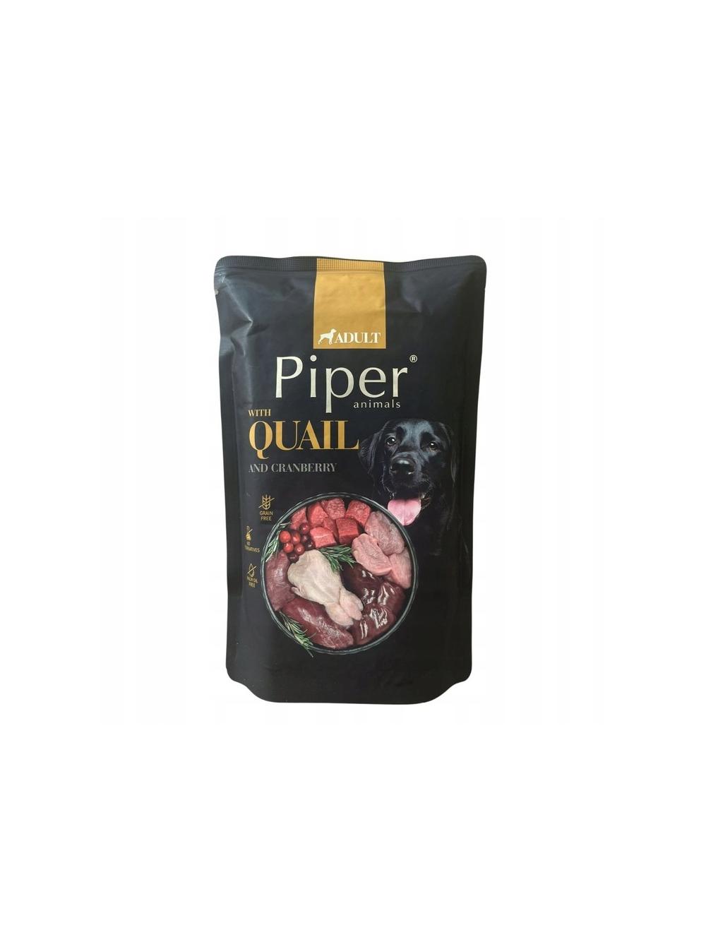 DOLINA NOTECI Piper dla psa z przepiórką i żurawiną 10x500g