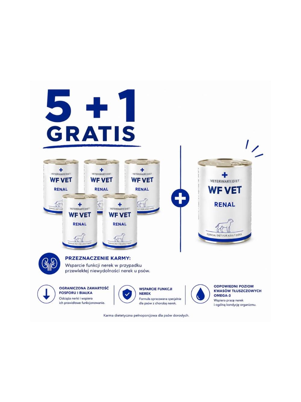 WF VET Renal dog 6x400g