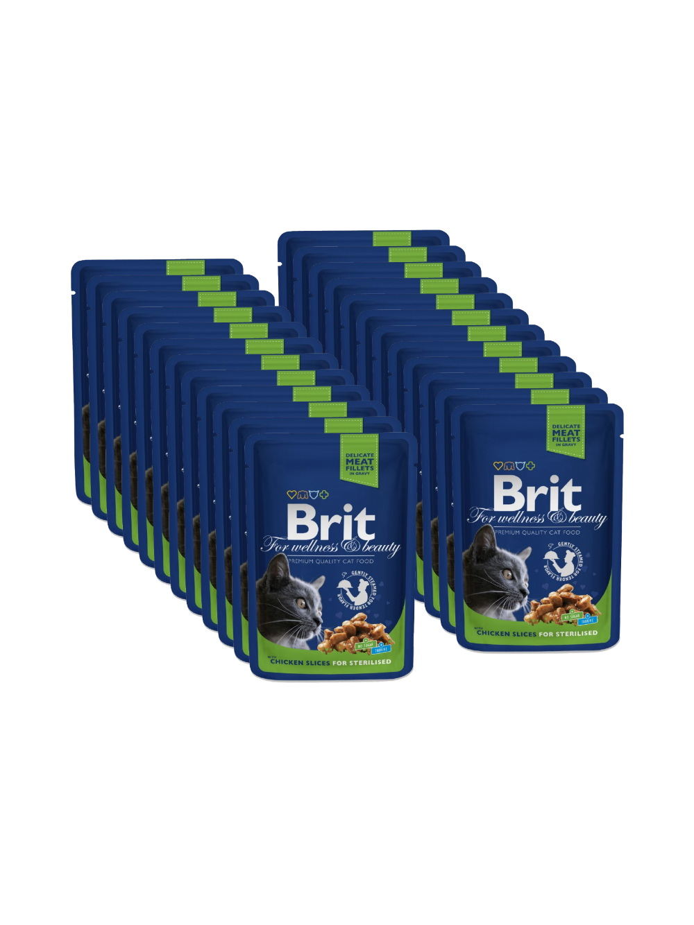 BRIT Cat Sterilised KURCZAK  24x100g