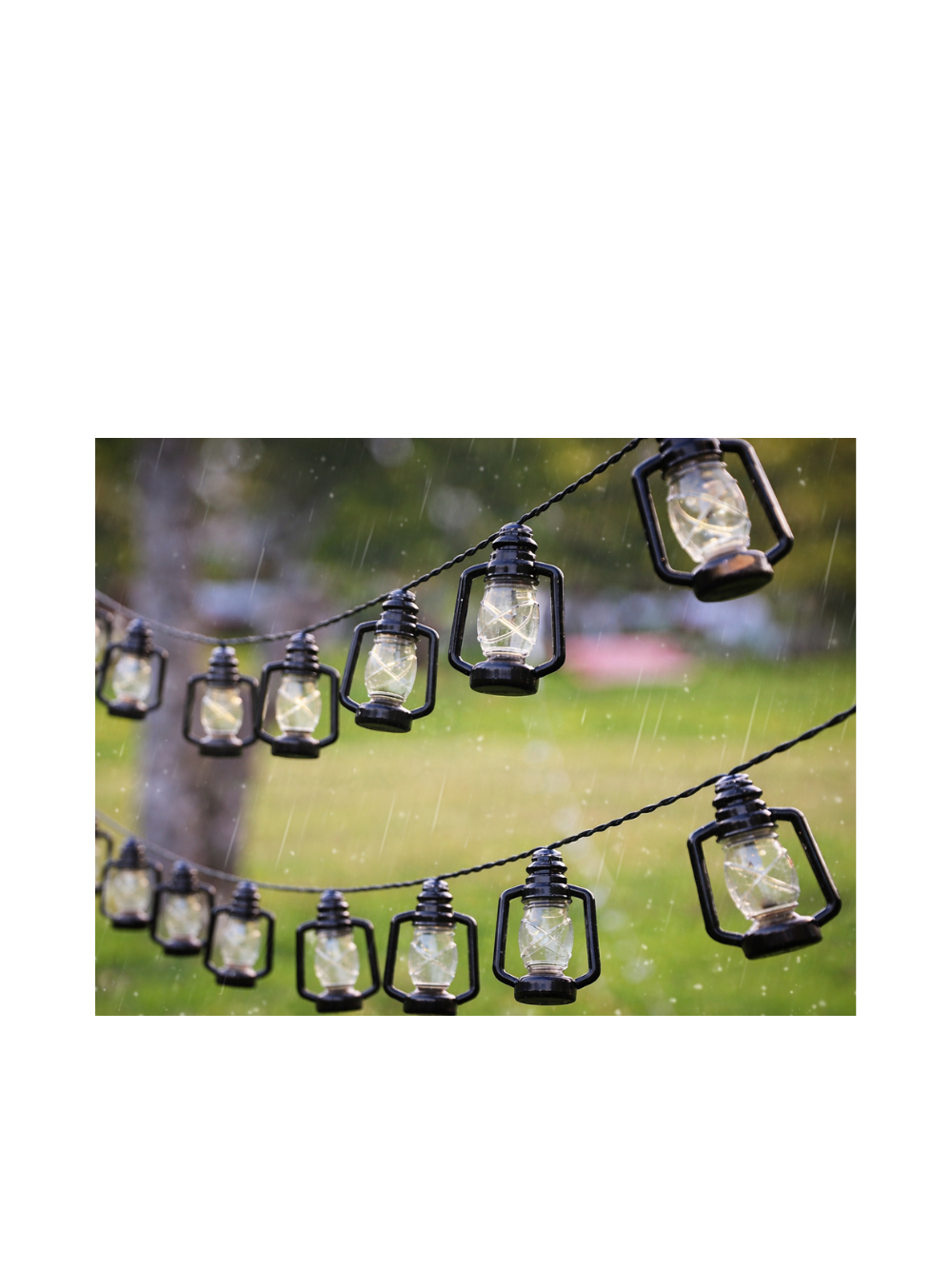 Girlanda ogrodowa solarna - 30 lampionów led