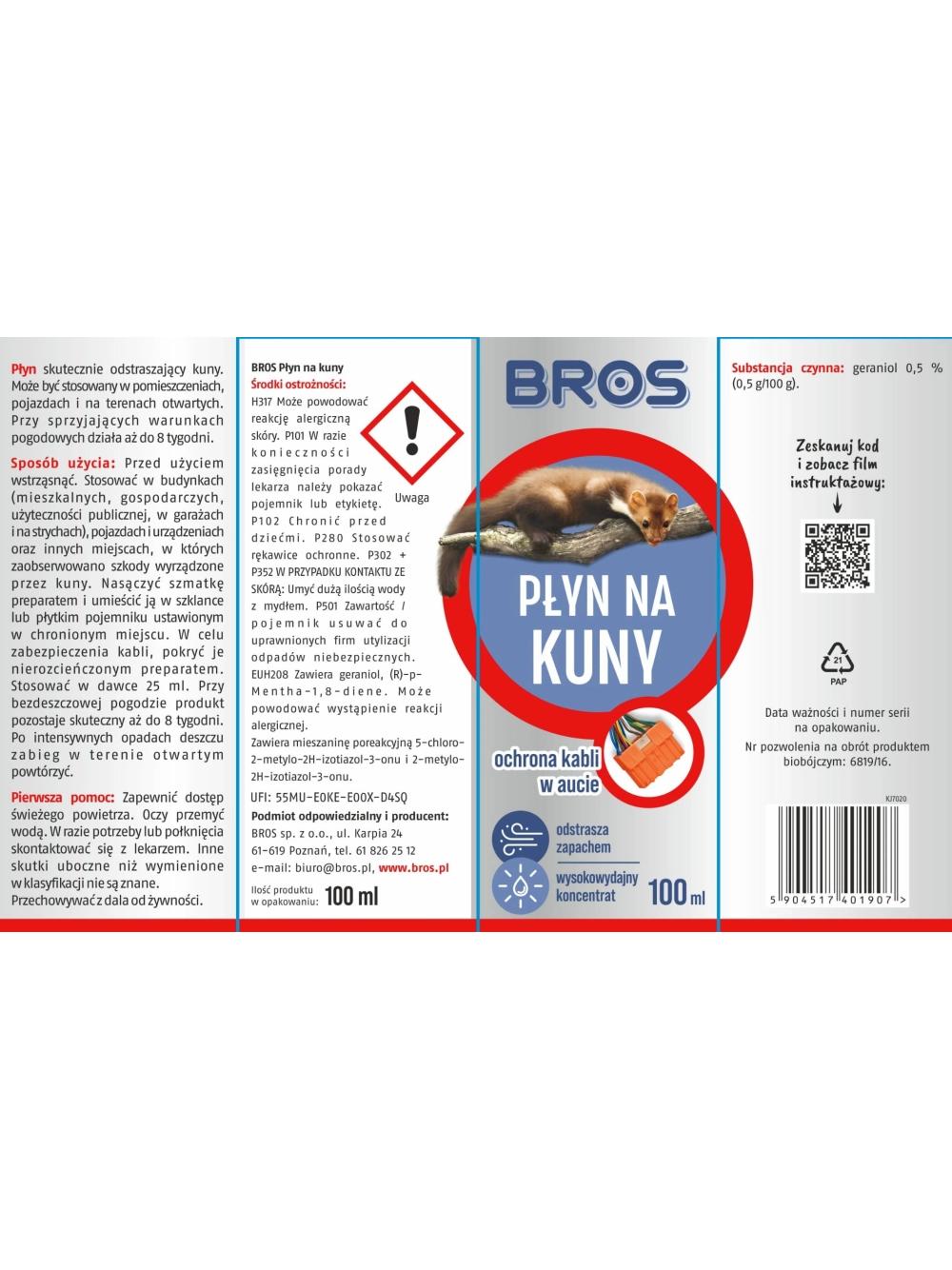 BROS - Płyn na kuny 100ml