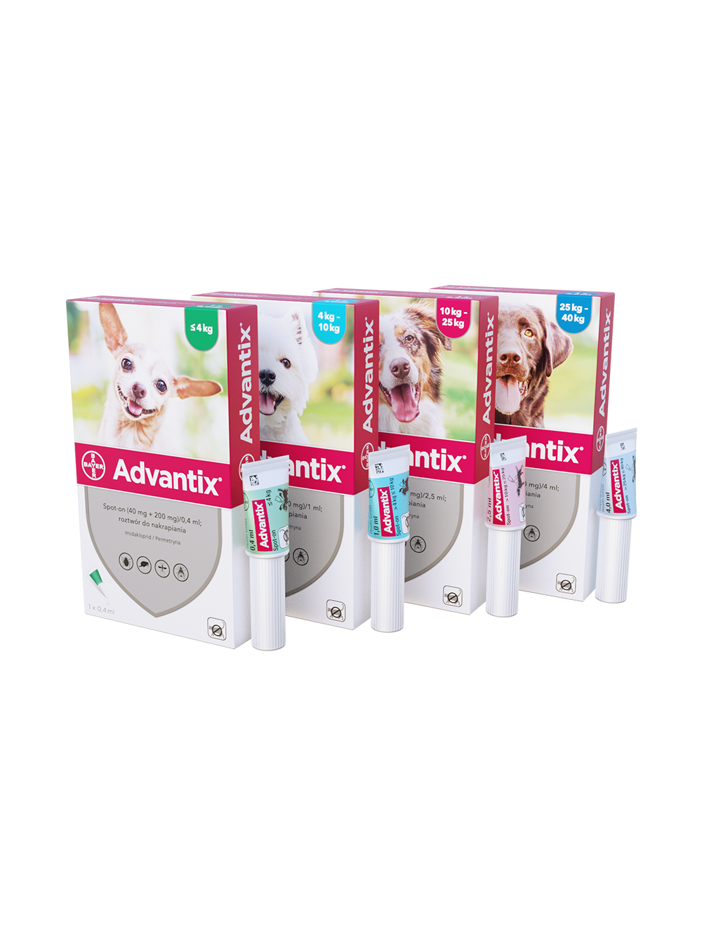 Advantix - dla psów 25-40kg (pipeta 4ml)