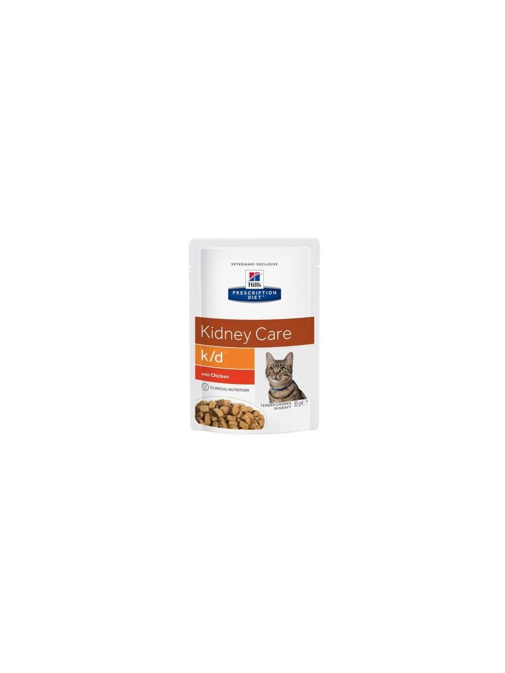 HILL'S PD Prescription Diet Feline k/d Kurczak - saszetka 6 x 85g