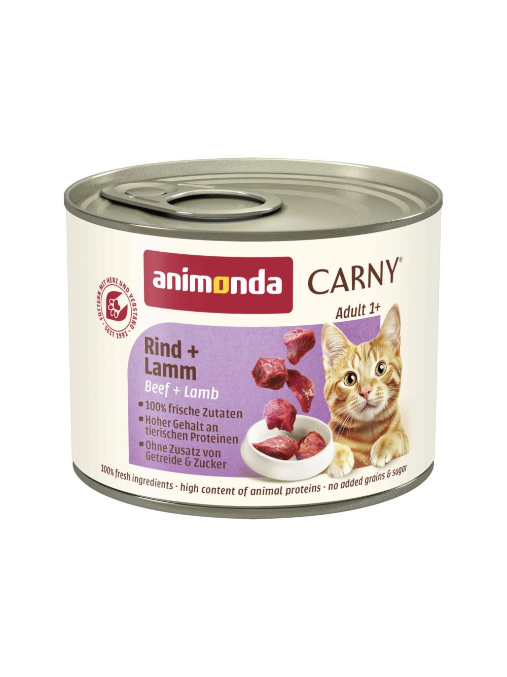 ANIMONDA Cat Carny Adult smak: wołowina i jagnięcina 200g
