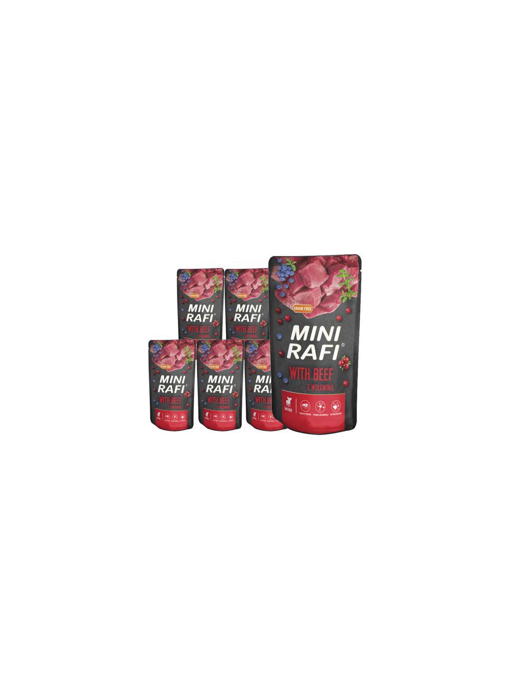 DOLINA NOTECI Mini Rafi z wołowiną 10x150g