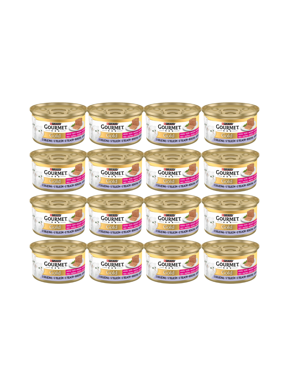 Purina Gourmet Gold Kitten mus z cielęciną 48x85g