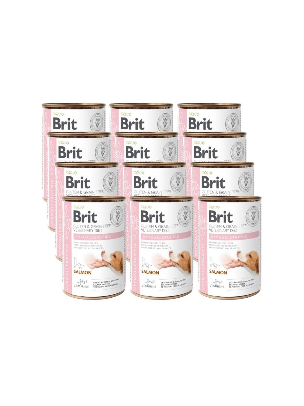 BRIT GF Veterinary Diets Dog Hypoallergenic 12x400g - karma mokra dla psa