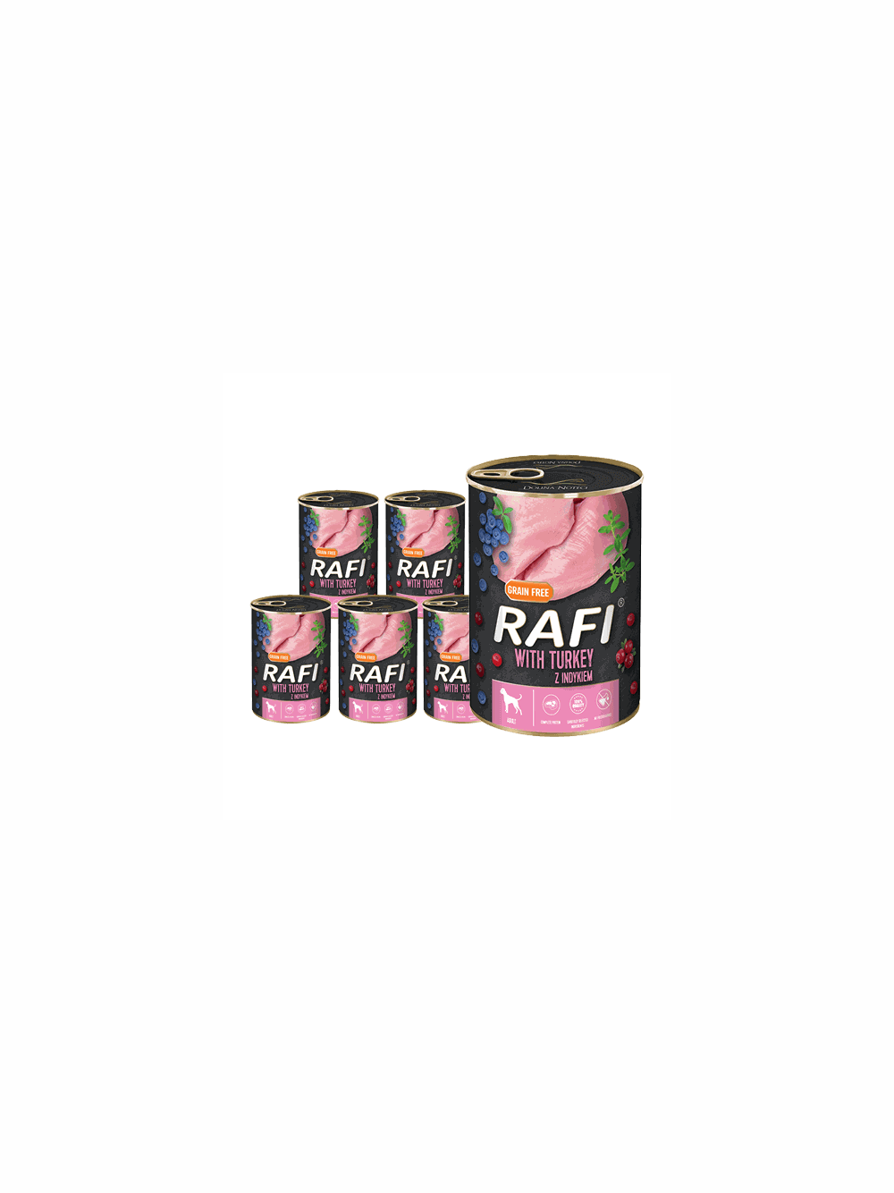 DOLINA NOTECI Rafi z indykiem 6x400g