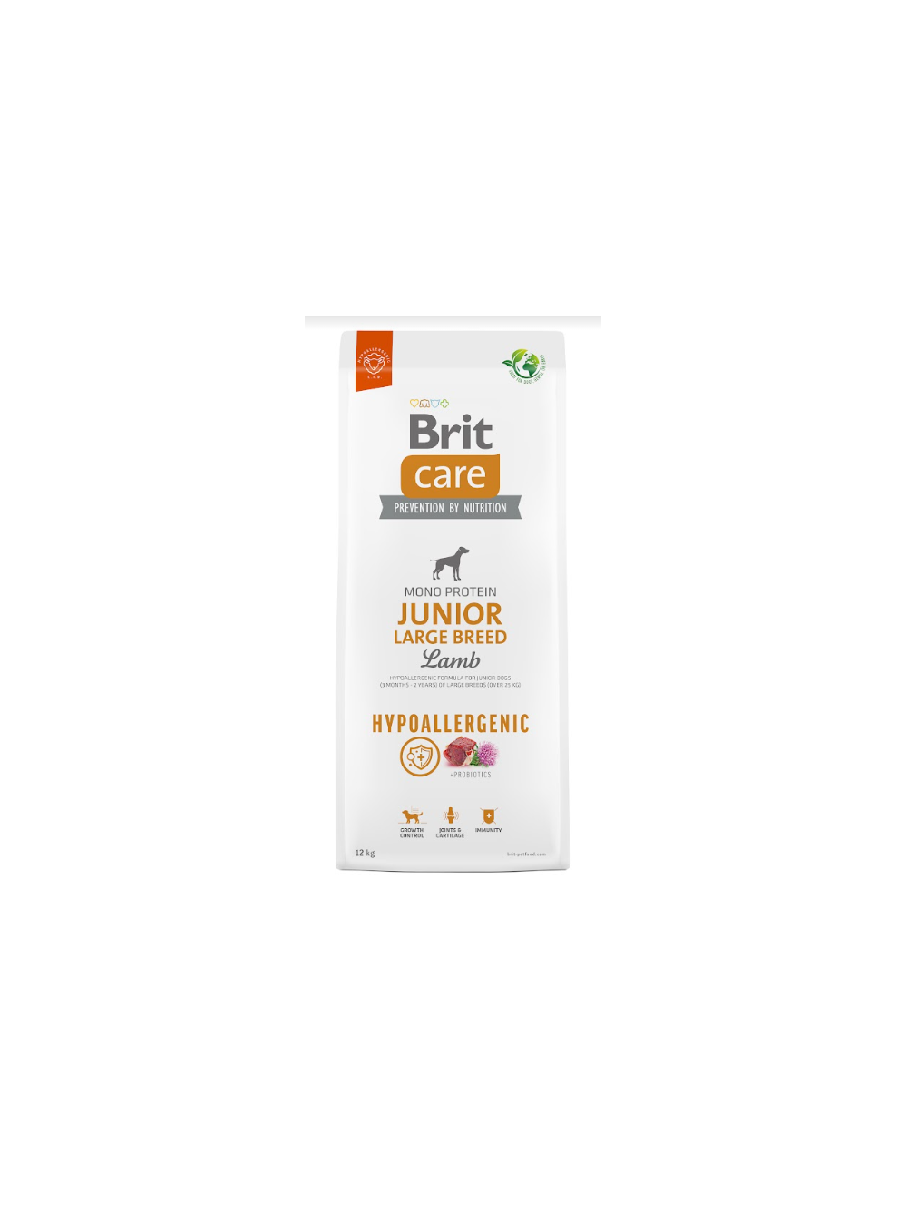 BRIT CARE Dog Hypoallergenic Junior Large Breed Lamb 12kg