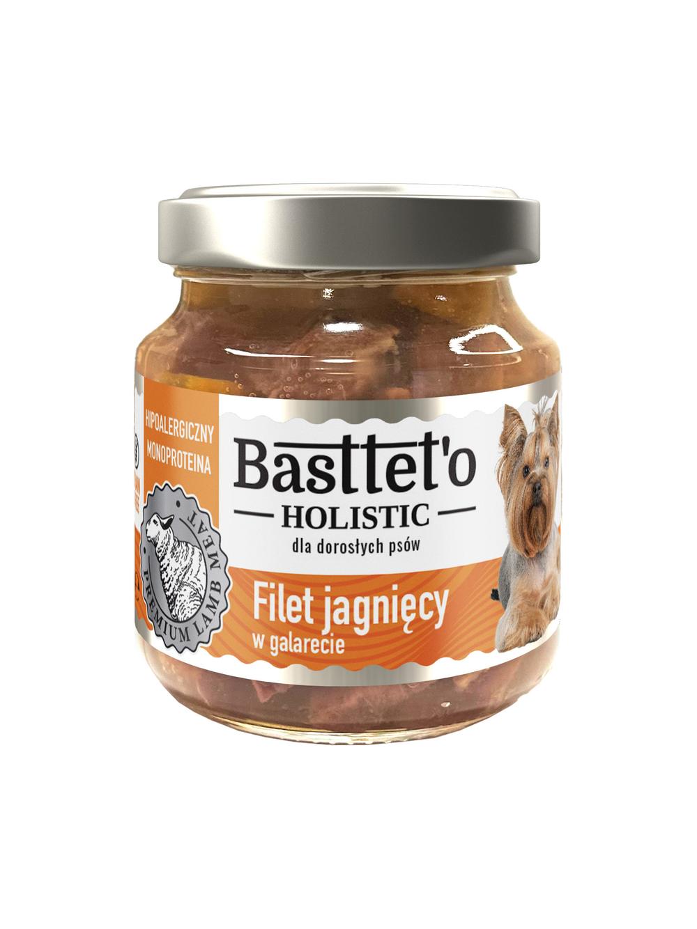 Basttet'o Holistic filet jagnięcy w galarecie dla psów 130g