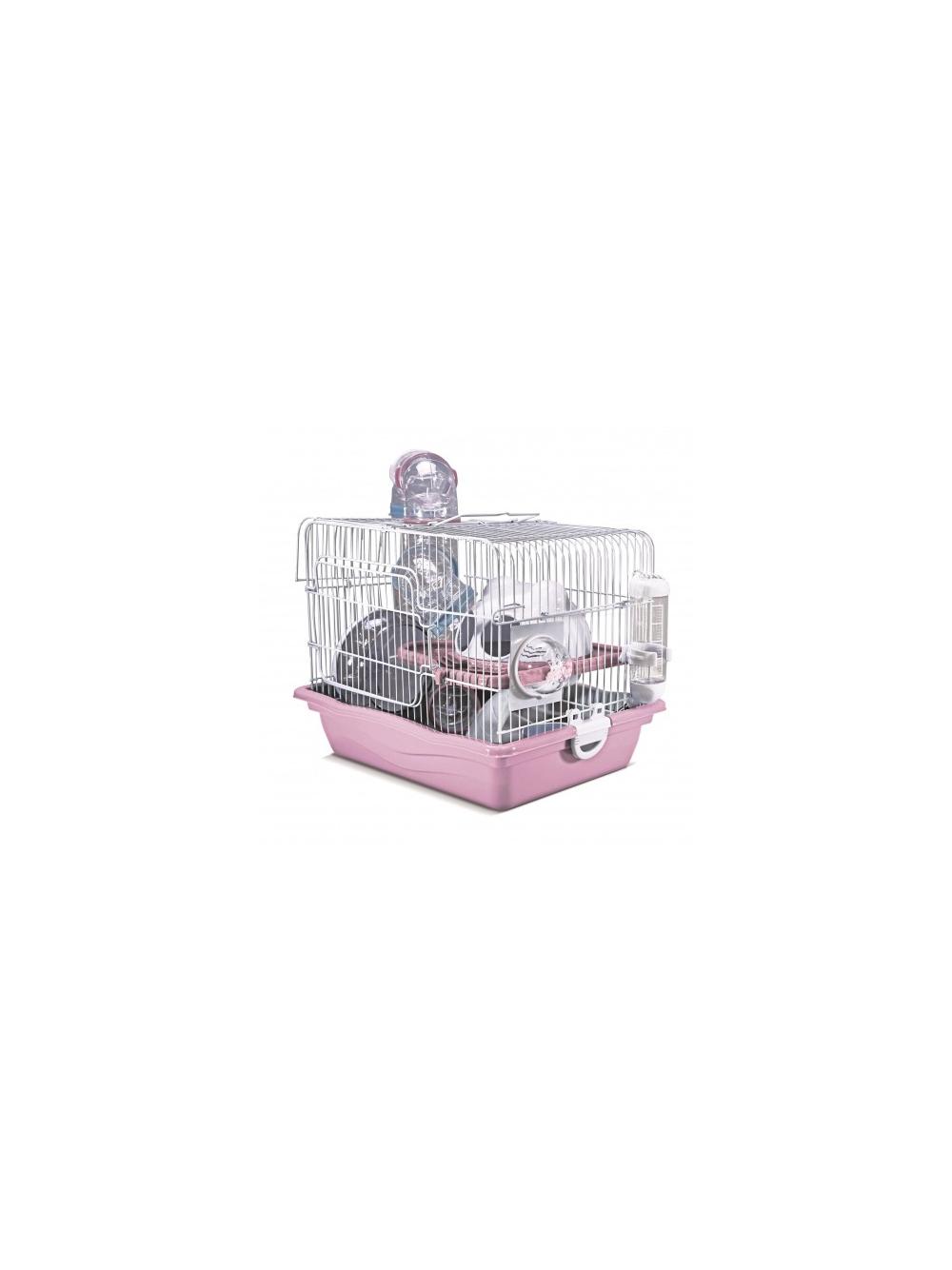 Panama Pet Klatka dla gryzoni, 35,5x26,6x27,5 cm, biało/różowa