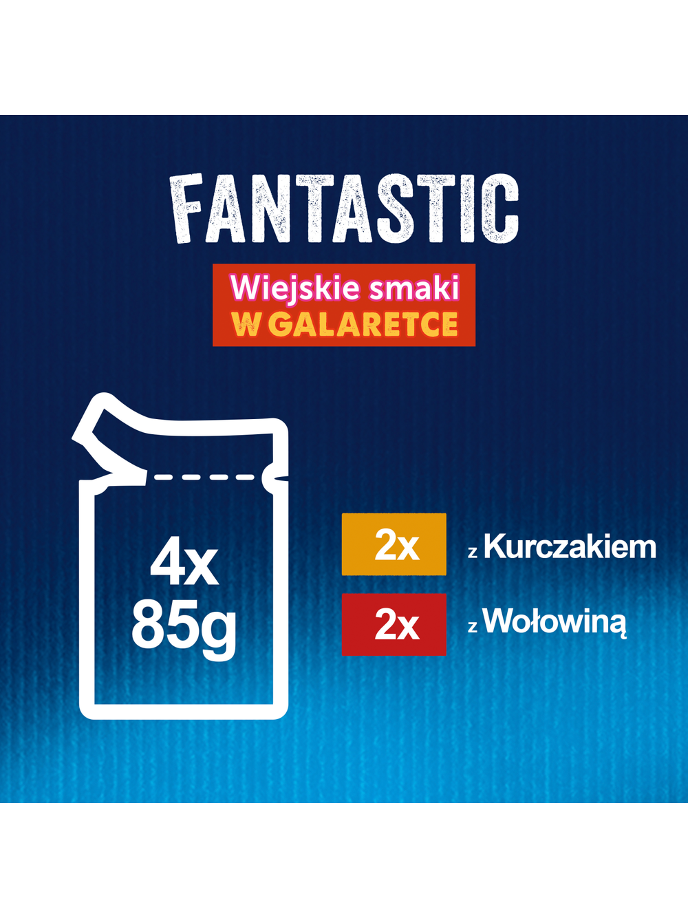 FELIX Wiejskie Smaki w galaretce z wołowina i kurczakiem 4x85g