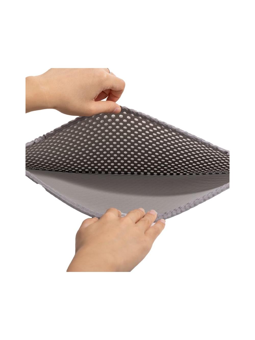 UNIQ PETS Wycieraczka pod kuwetę dla kota dwuwarstwowa szara 30x45 cm