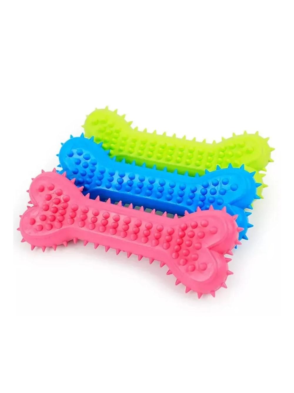 NUXIE Zabawka gumowa dla psa - gryzak kość 14cm