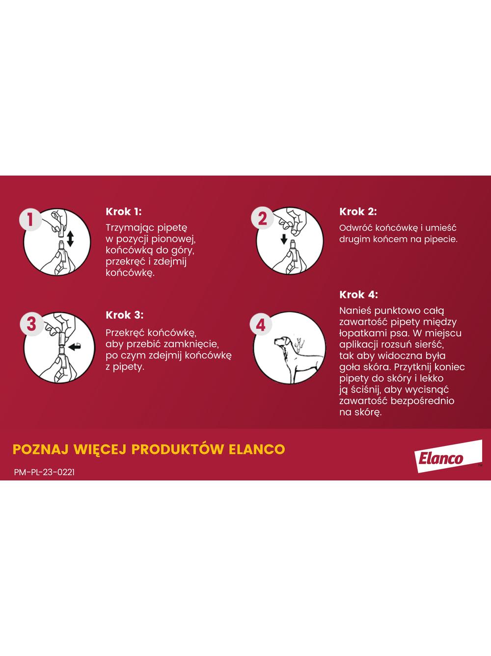 Advantix - dla psów do 4kg (pipeta 0,4ml)+ Cestal Dog Plus tabletki na odrobaczanie psów 2 sztuki
