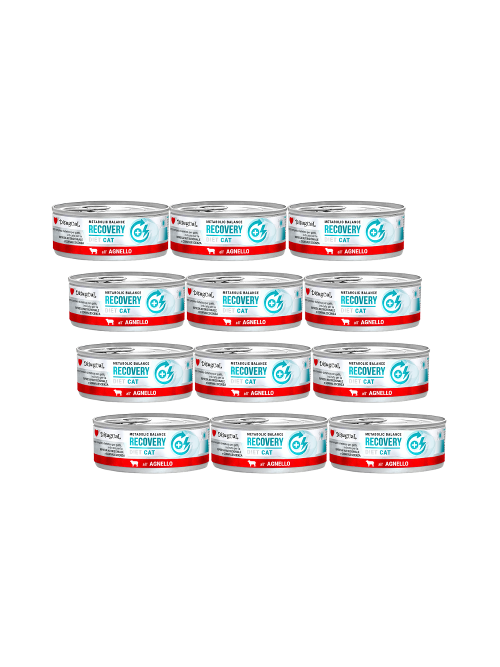 Disugual Karma mokra dla kota Weterynaryjna RECOVERY Jagnięcina (dorosły) 12x85g