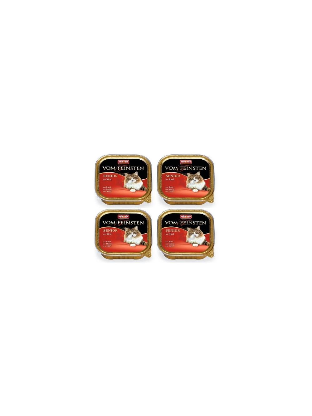ANIMONDA Vom Feinsten Senior Cat smak: z wołowiną 32x100g