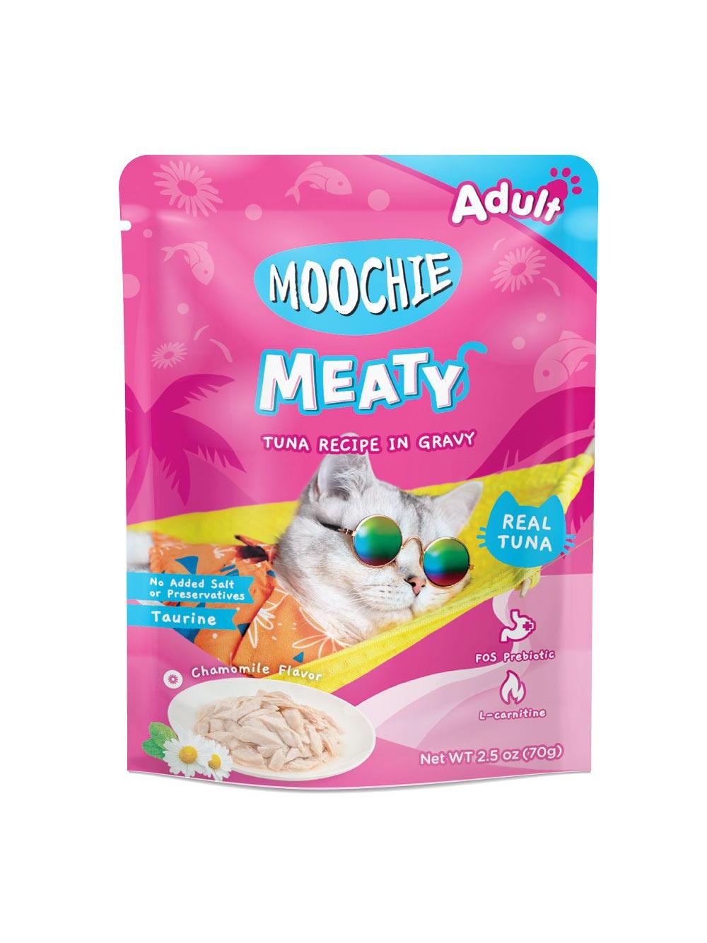 MOOCHIE Tuna In Gravy 70g mokra karma dla kota (Tuńczyk i rumianek w sosie)