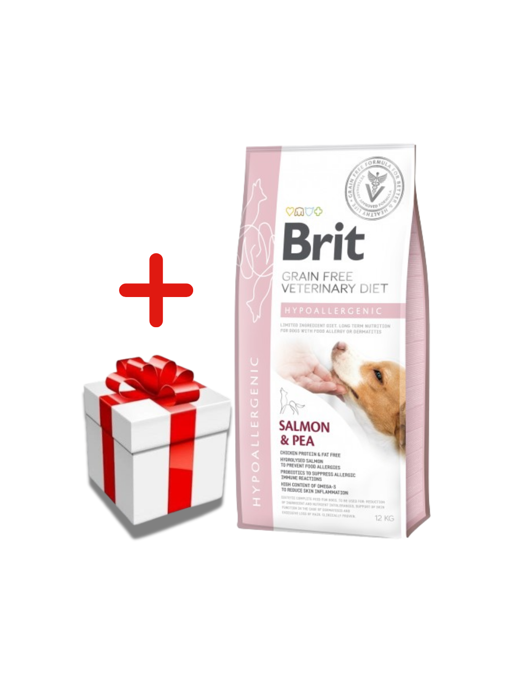 Brit GF veterinary diets dog Hypoallergenic 12 kg + NIESPODZIANKA DLA PSA GARTIS!!
