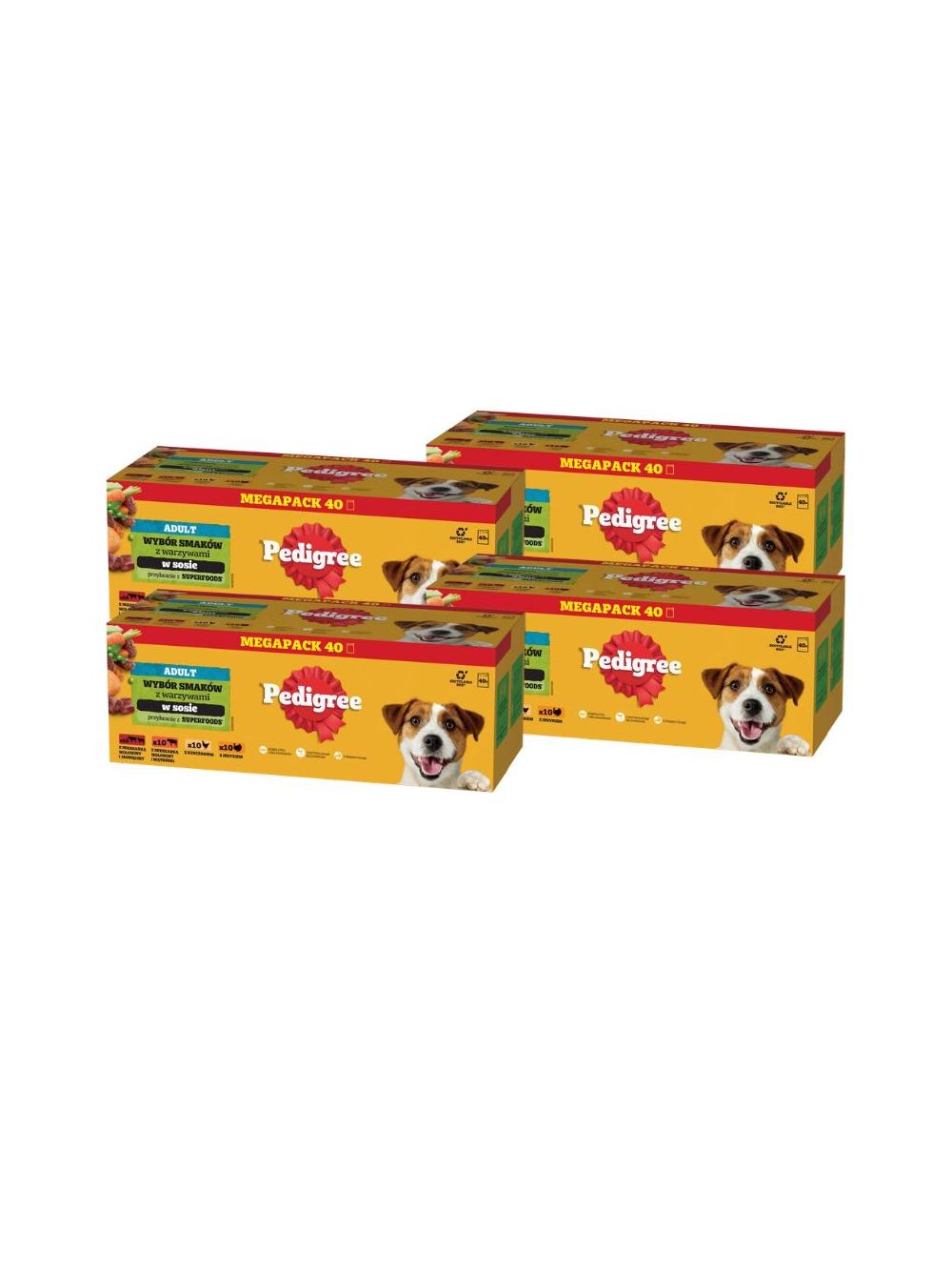 PEDIGREE Adult Mix Smaków w sosie 160x100g