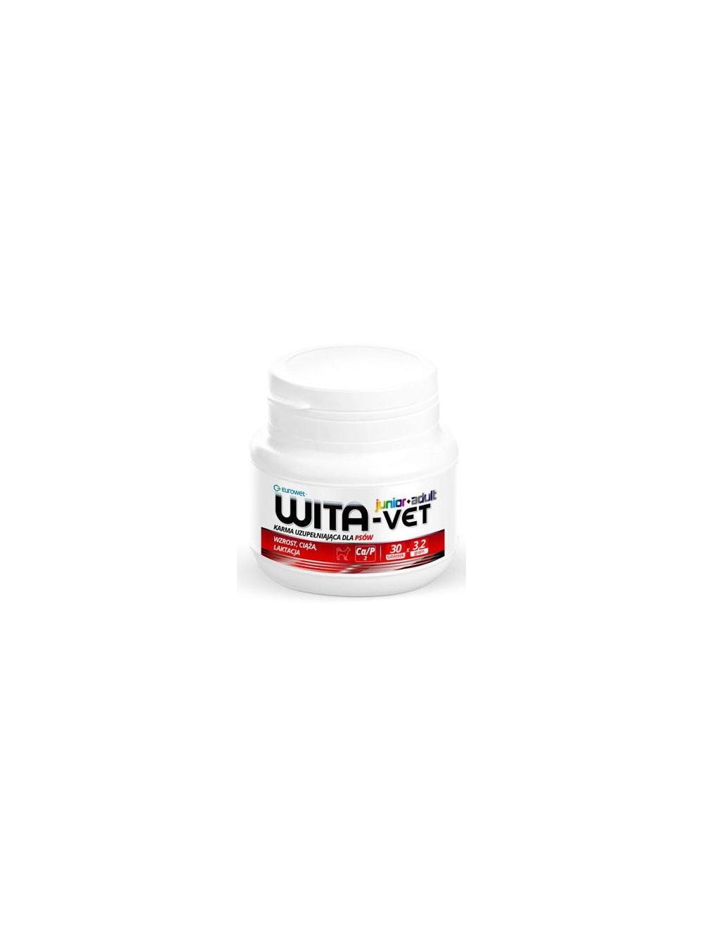 WITA-VET Ca/P = 2, 3,2g Junior+Adult 100 tabletek