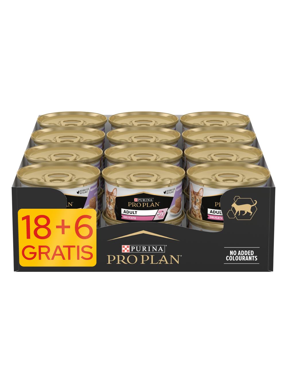 PRO PLAN Adult Delicate Mokra karma dla kota mus z indykiem 24x85g